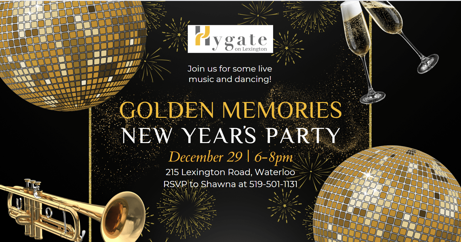 Step into a night of timeless glamour at Hygate’s ‘Golden Memories’ New Year’s Dance!